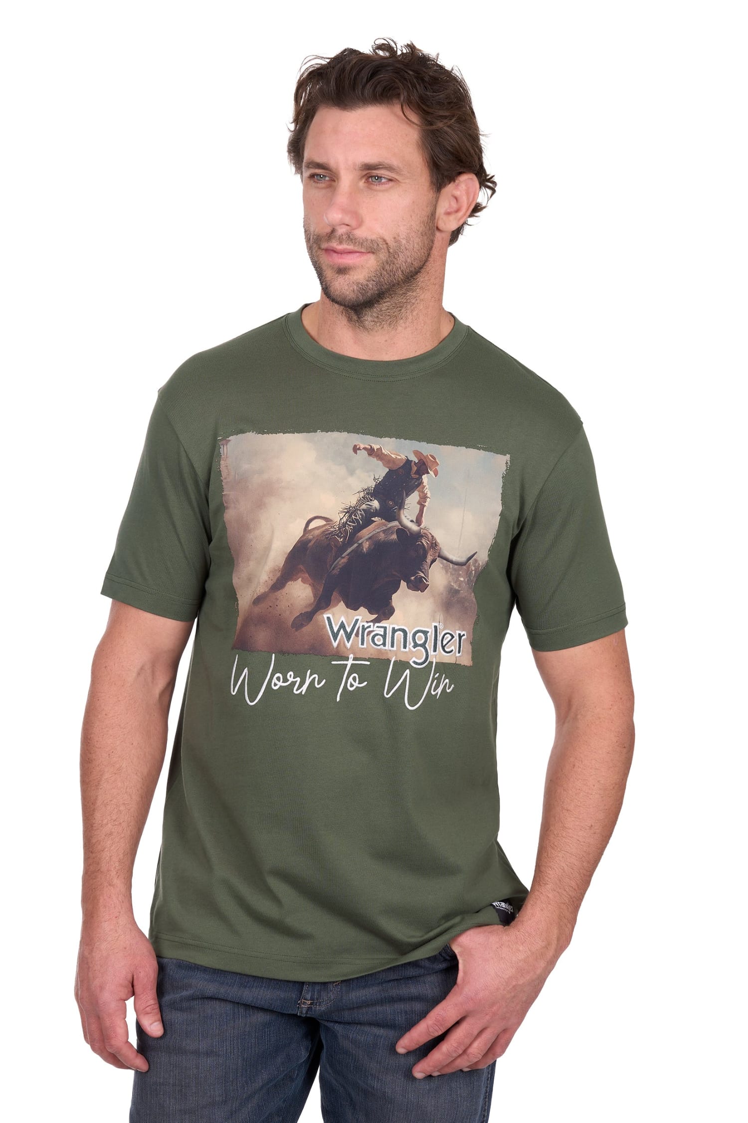 Wrangler Mens Shirts S / Cypress Wrangler Tee Mens Carlos