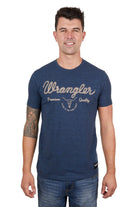 Wrangler Mens Shirts S / Navy Marle Wrangler Tee Mens Mason