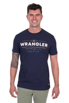Wrangler Mens Shirts S / Navy Wrangler Tee Mens Albert