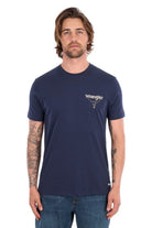 Wrangler Mens Shirts S / Navy Wrangler Tee Mens Jay
