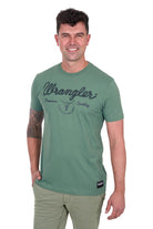 Wrangler Mens Shirts S / Sage Wrangler Tee Mens Arthur