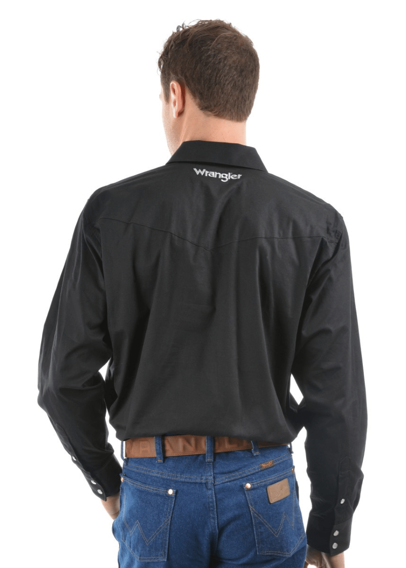 Wrangler Mens Shirts Wrangler Mens Logo Rodeo Shirt