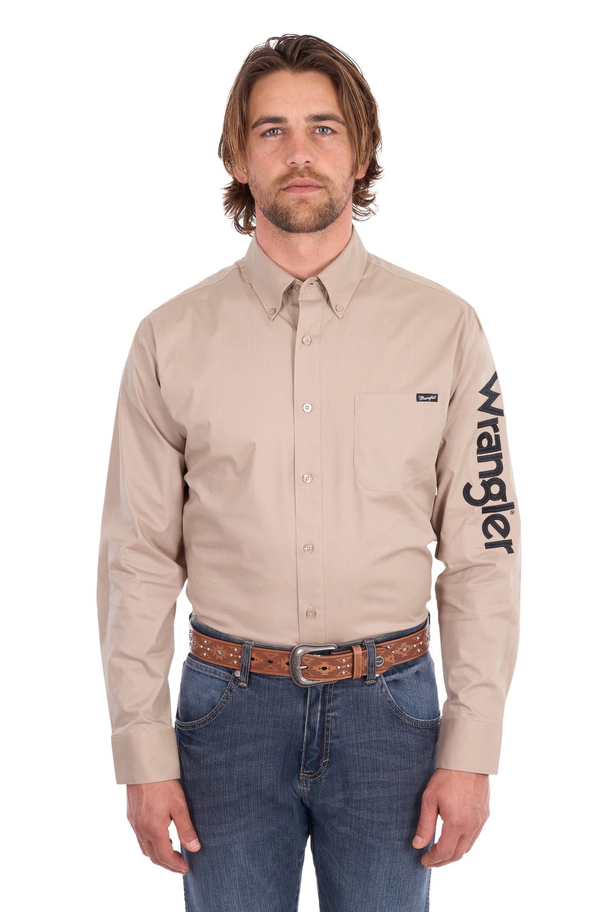 Wrangler Mens Shirts Wrangler Shirt Mens Flex Logo