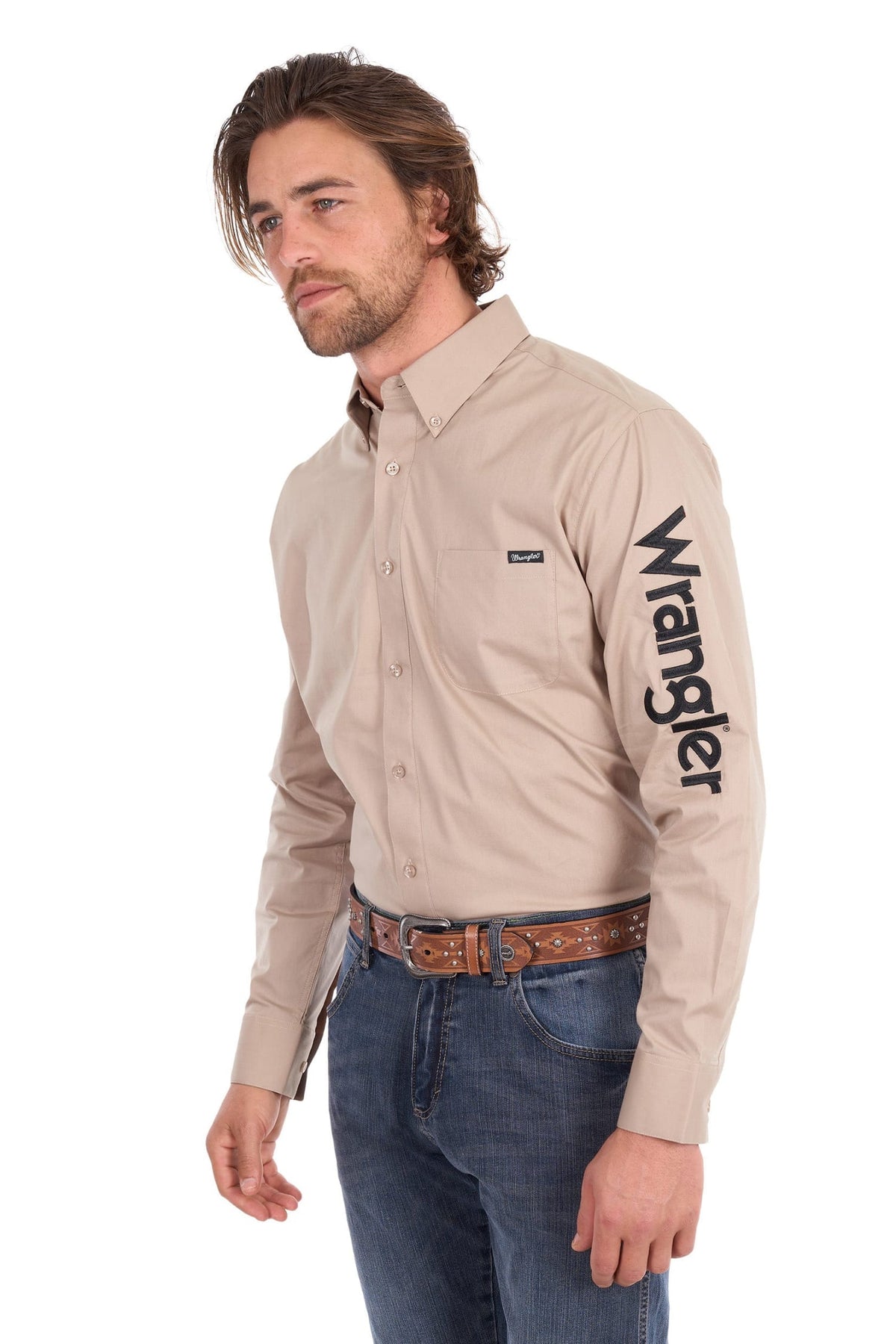 Wrangler Mens Shirts Wrangler Shirt Mens Flex Logo