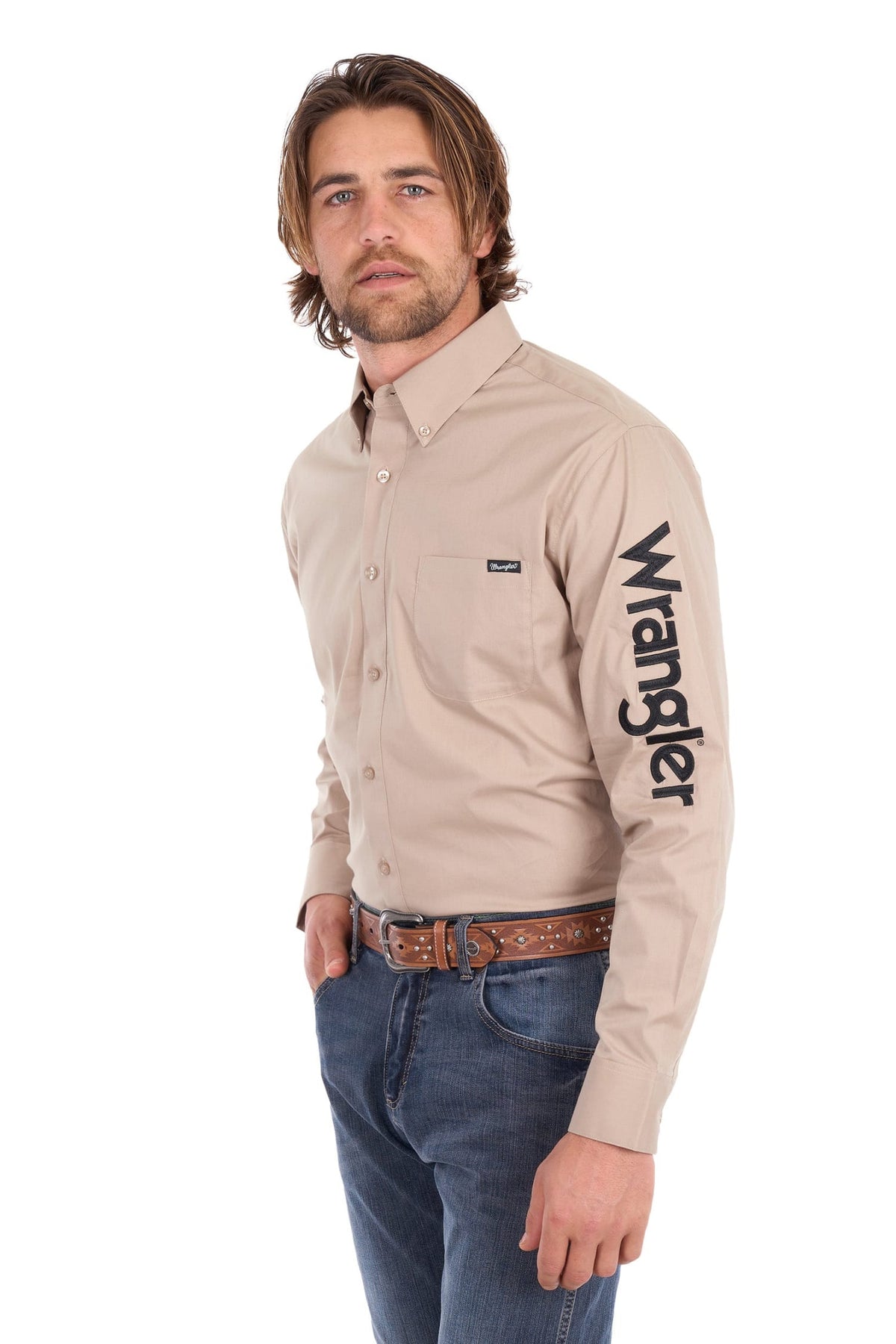 Wrangler Mens Shirts Wrangler Shirt Mens Flex Logo
