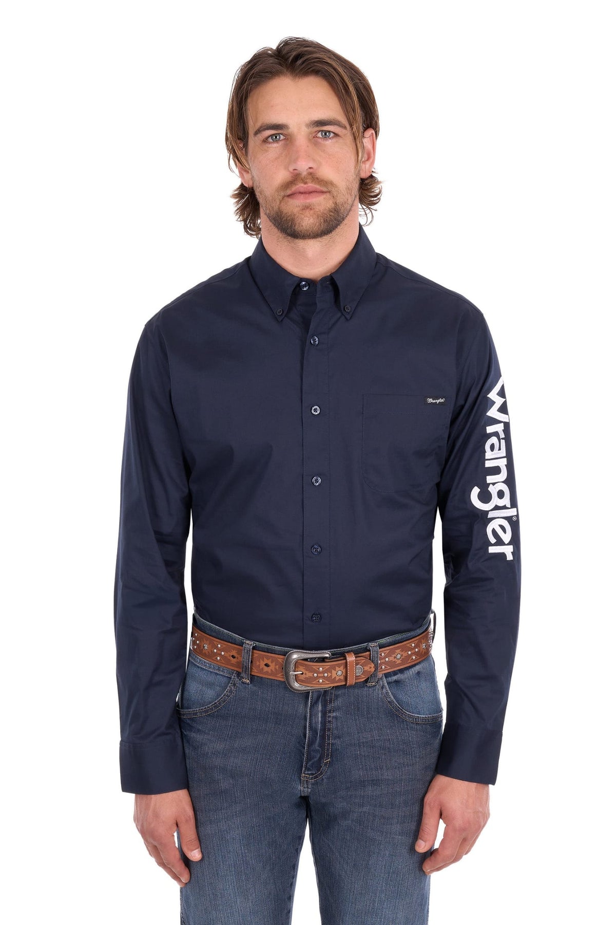 Wrangler Mens Shirts Wrangler Shirt Mens Flex Logo