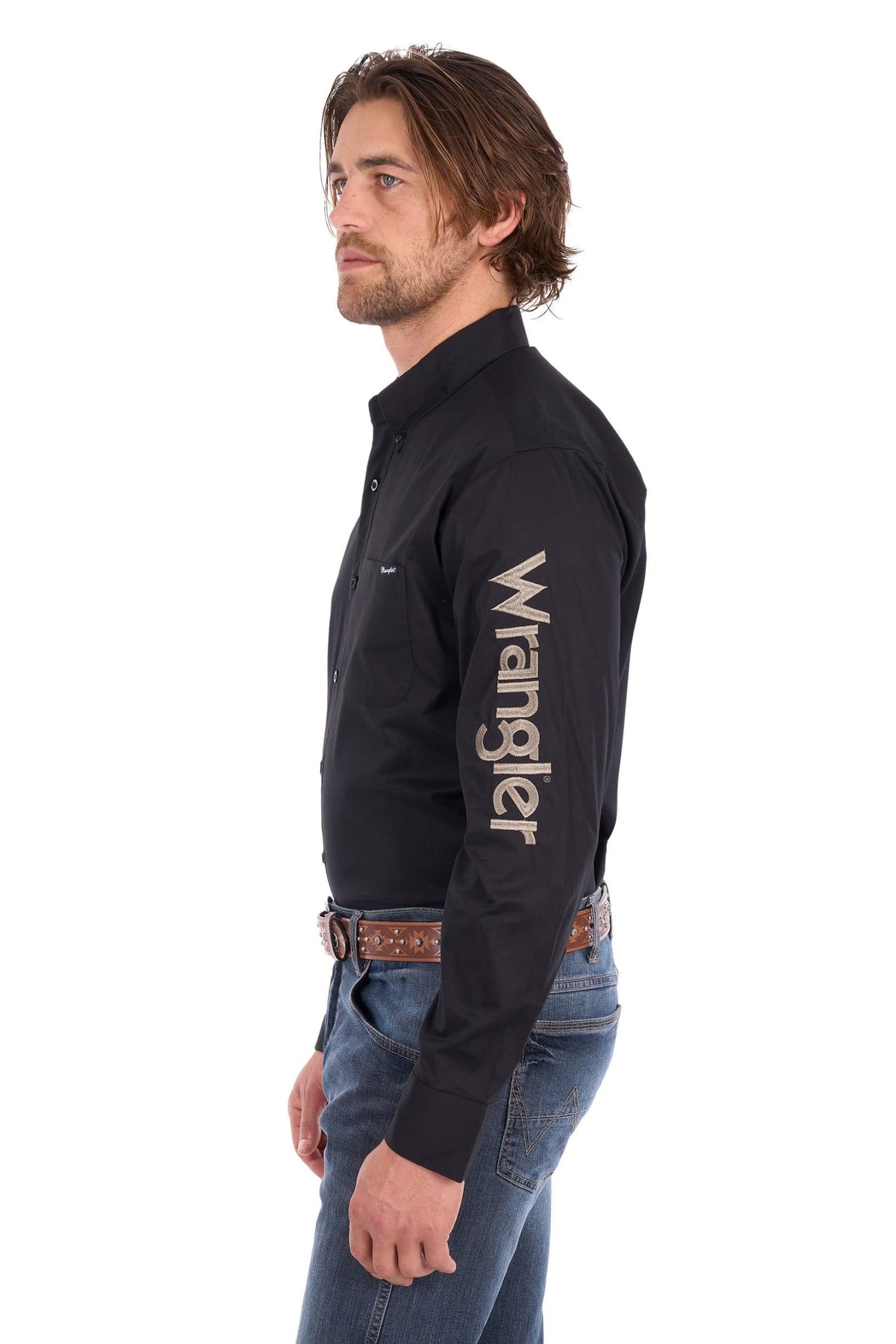 Wrangler Mens Shirts Wrangler Shirt Mens Flex Logo