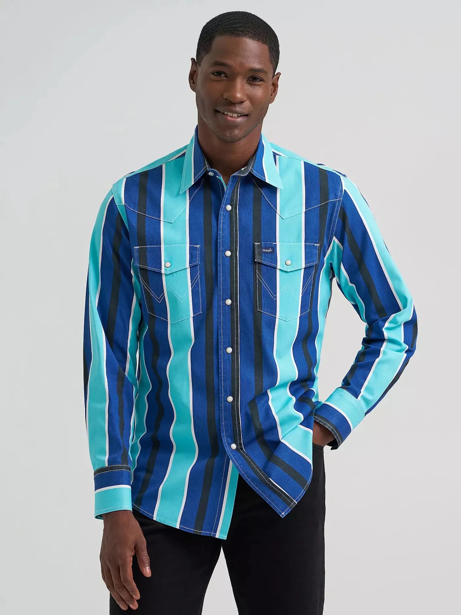 Wrangler Mens Shirts Wrangler Shirt Mens Multi Stripe Vint