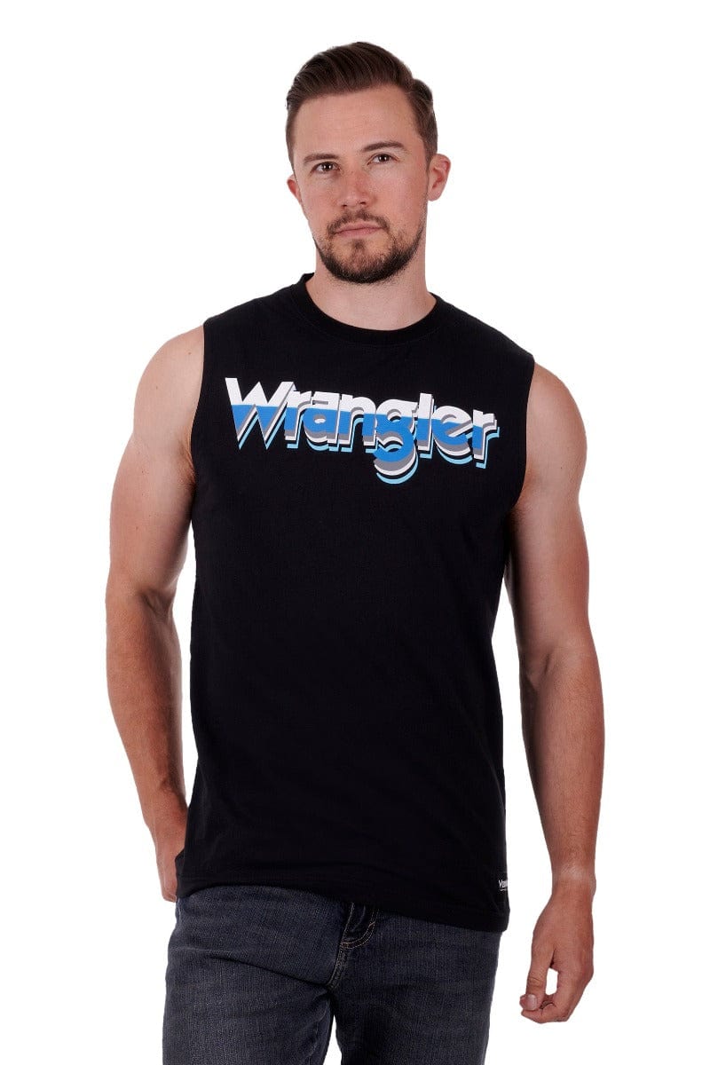 Wrangler Mens Tops S / Black Wrangler Muscle Tank Phillips (X3S1572855)