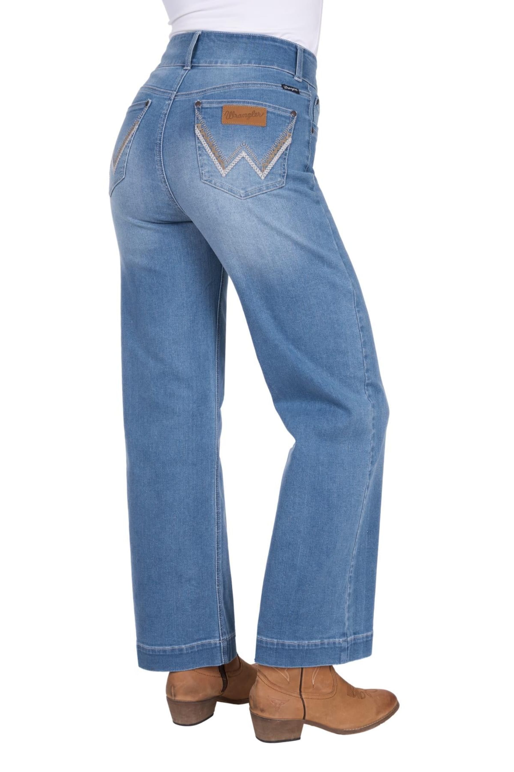 Wrangler Womens Jeans 01x30 / Morning Sky Wrangler Jeans Womens Chloe High Rise