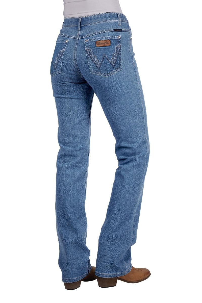 Wrangler Womens Jeans 01x34 / Faded Blue Wrangler Jeans Womens Chara