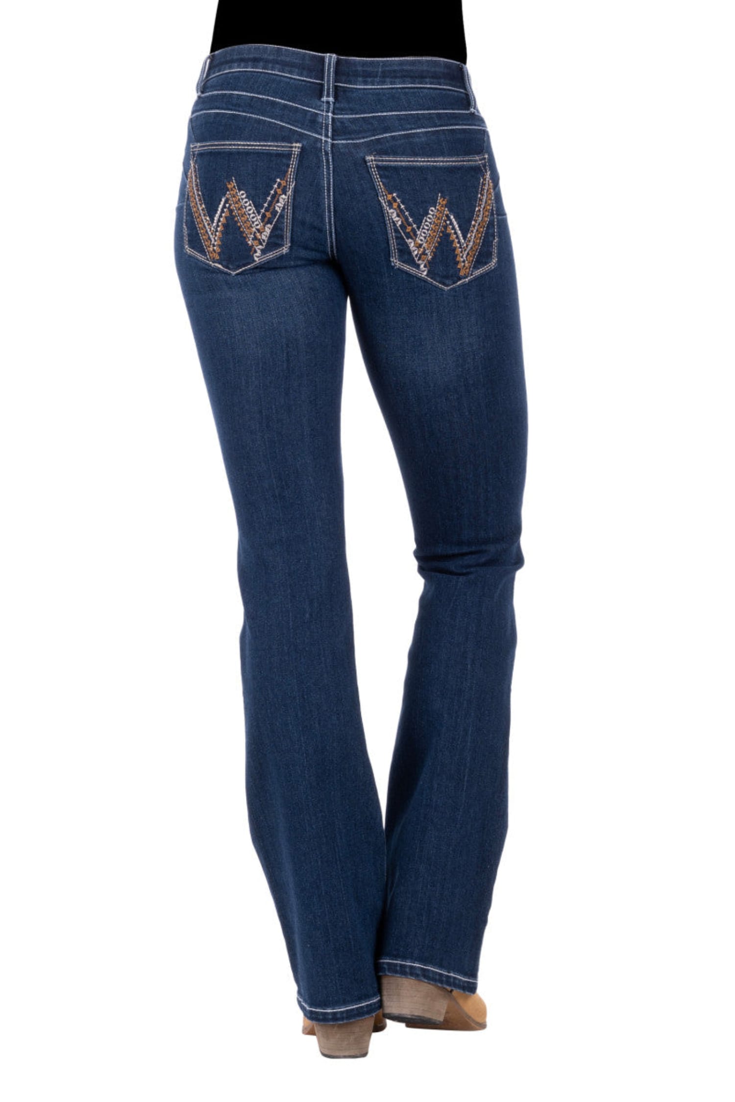 Wrangler Womens Jeans 0x34 / Indigo Wrangler Jeans Womens Amelia Q-Baby Booty Up
