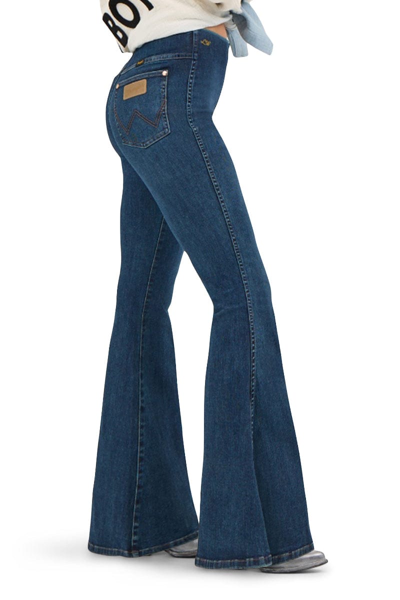 Wrangler Womens Jeans Wrangler Jeans Womens Lainey Wilson Pull-on Bell Bottoms