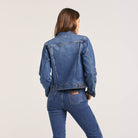 Wrangler Womens Jumpers, Jackets & Vests Wrangler Jacket Womens Classic Trucker Denim (W/091059/481)