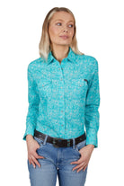 Wrangler Womens Shirts 08 / Aqua Wrangler Shirt Womens Gabby