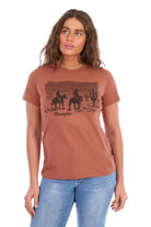 Wrangler Womens Shirts 08 / Copper Wrangler Tee Womens Adele