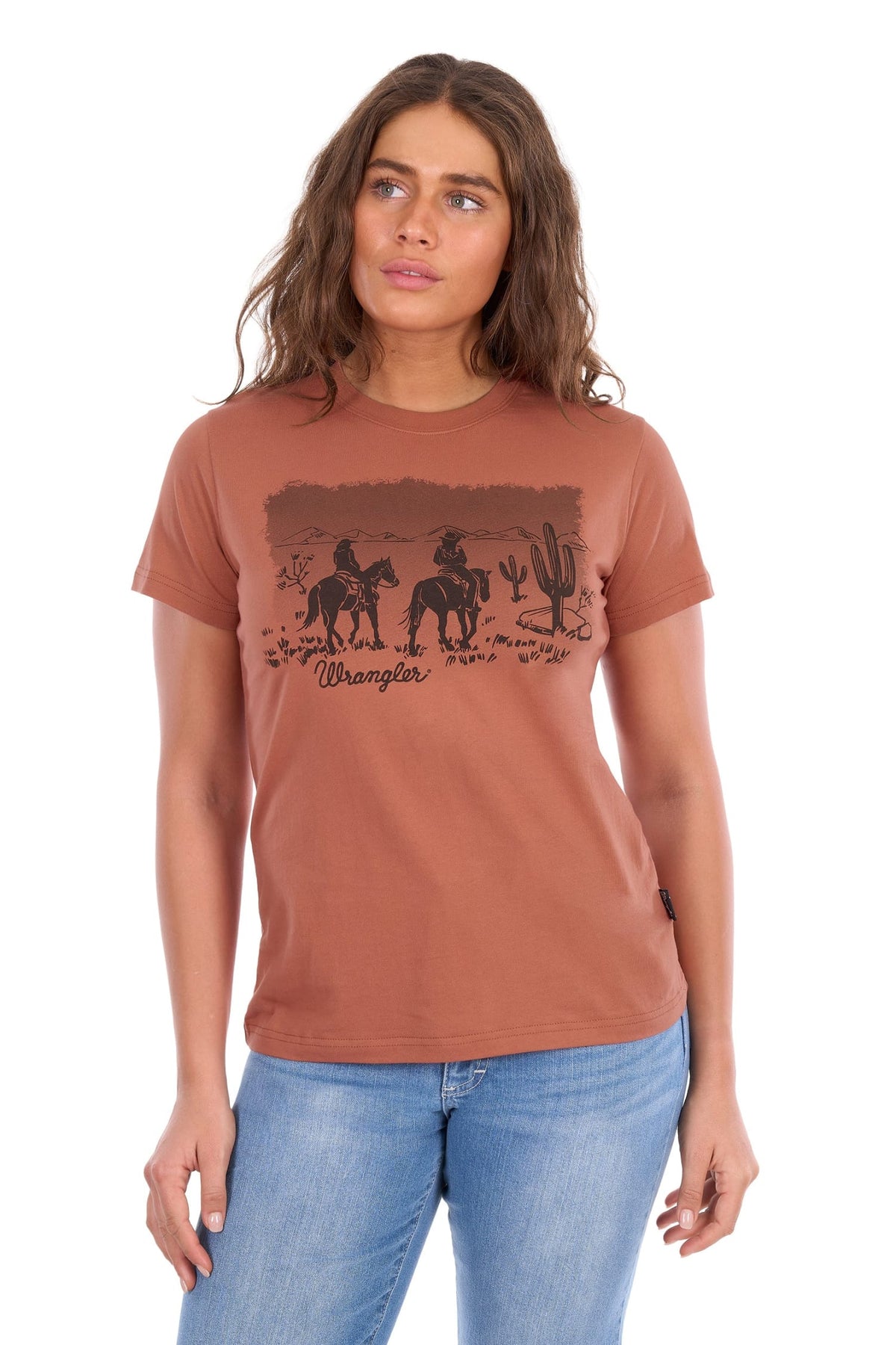 Wrangler Womens Shirts 08 / Copper Wrangler Tee Womens Adele