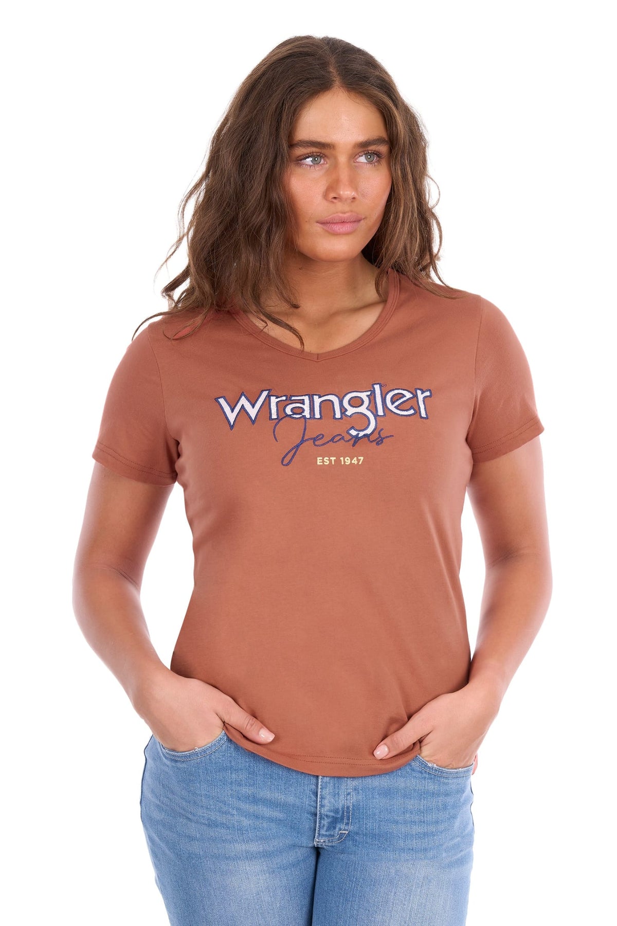 Wrangler Womens Shirts 08 / Copper Wrangler Tee Womens Maya