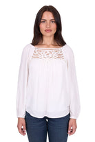 Wrangler Womens Shirts 08 / Ivory Wrangler Blouse Womens Daria