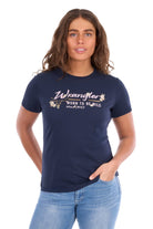 Wrangler Womens Shirts 08 / Navy Wrangler Tee Womens Belle