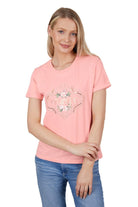 Wrangler Womens Shirts 08 / Peach Wrangler Tee Womens Darcy