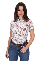 Wrangler Womens Shirts 10 / Egret Wrangler Shirt Womens Celeste
