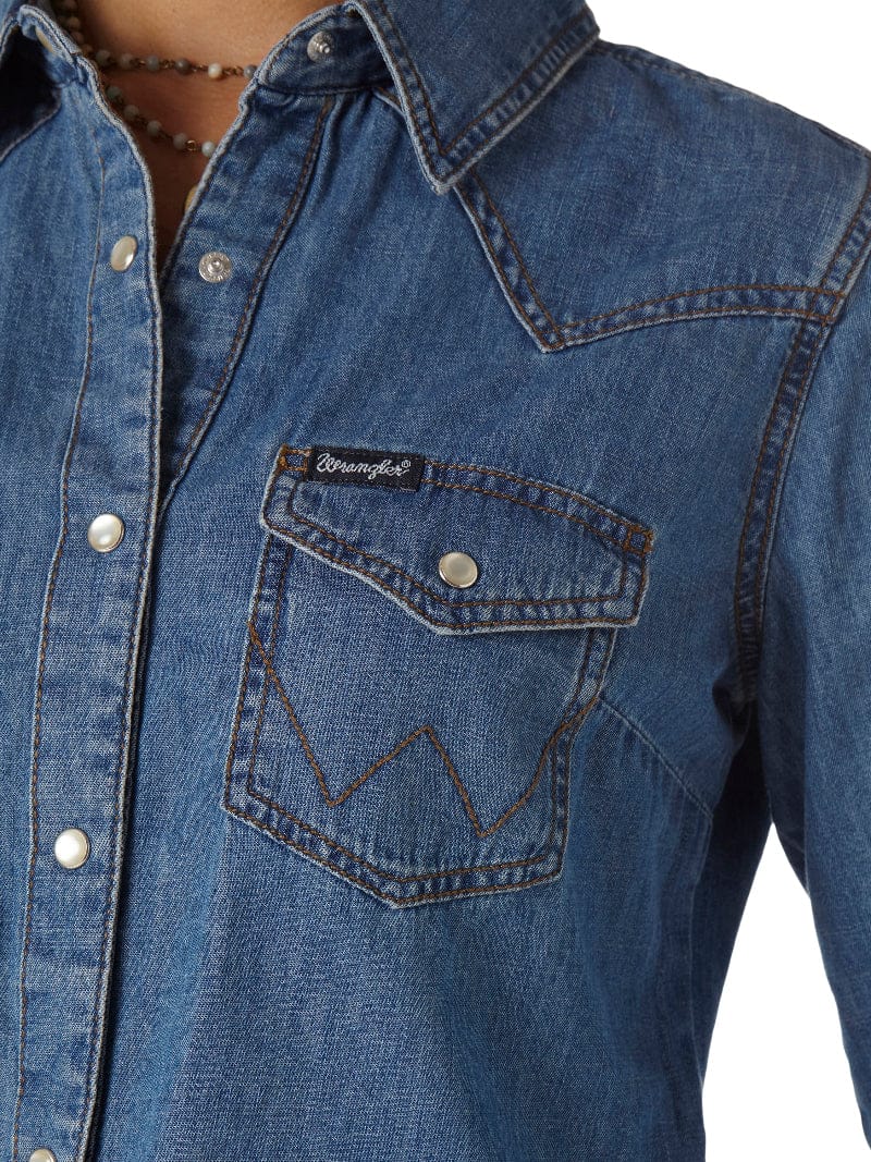 Wrangler Womens Shirts Wrangler Shirt Womens Classic Fit