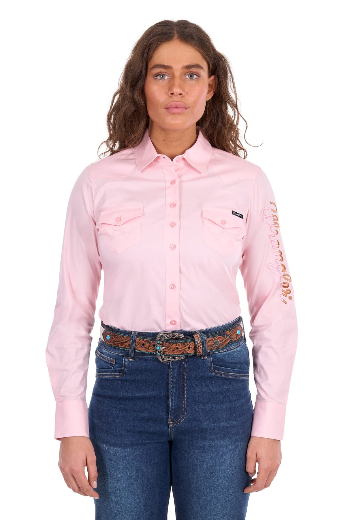 Wrangler Womens Shirts Wrangler Shirt Womens Hazel Logo