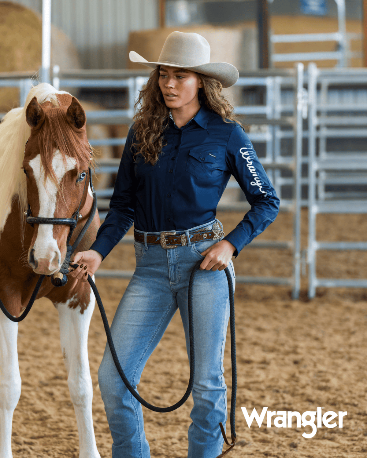 Wrangler Womens Shirts Wrangler Shirt Womens Hazel Logo