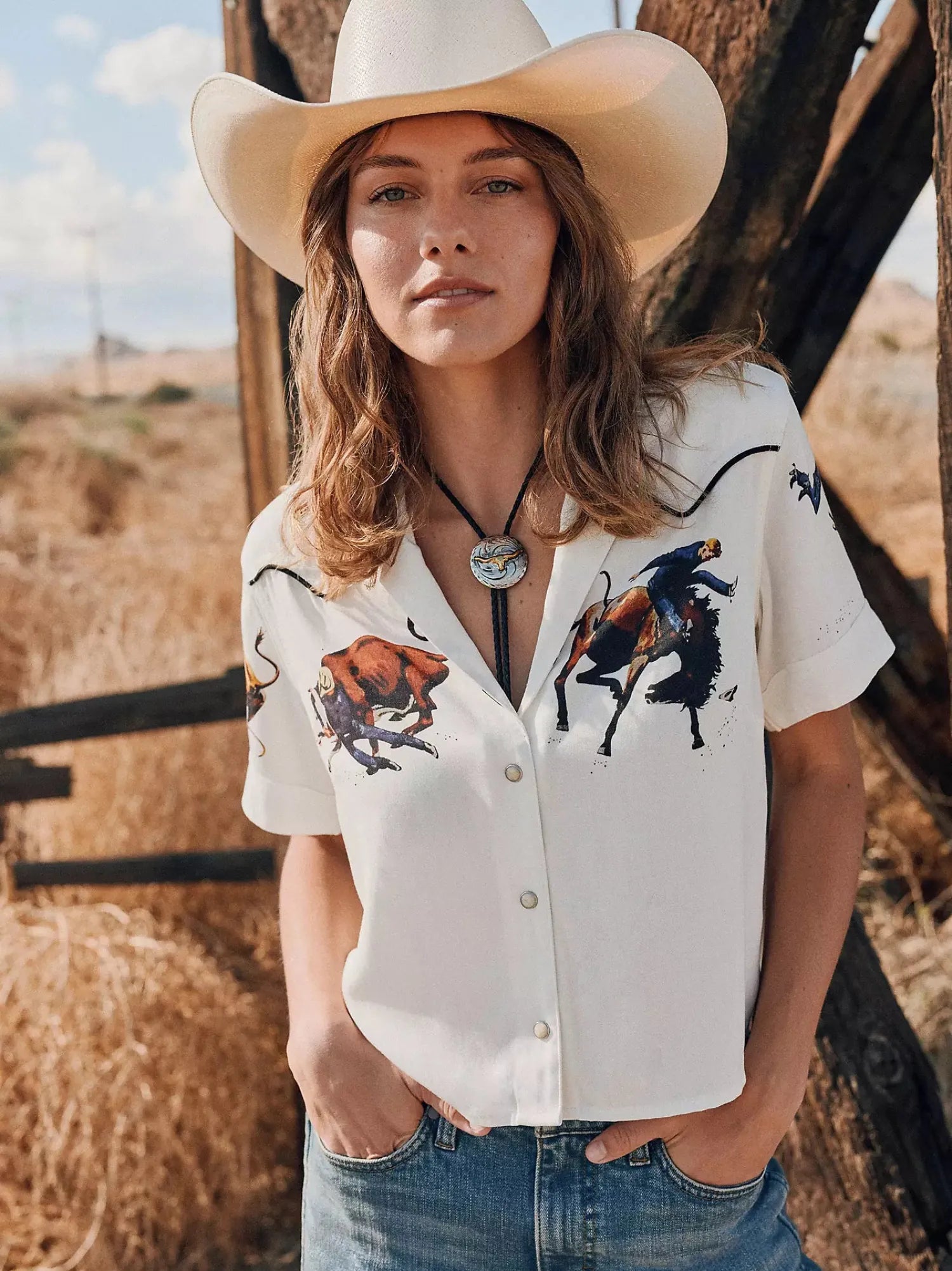 Wrangler Womens Shirts Wrangler Shirt Womens Lainey Wilson Camp