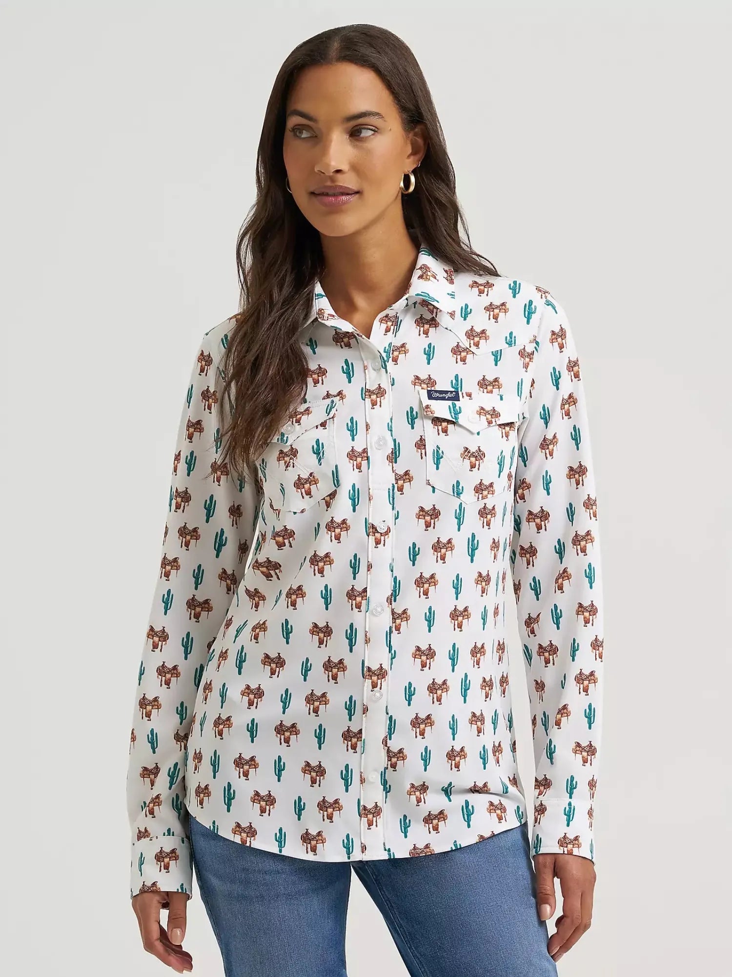 Wrangler Womens Shirts Wrangler Shirt Womens Performance Print