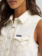 Wrangler Womens Shirts Wrangler Shirt Womens Sleeveless Denim
