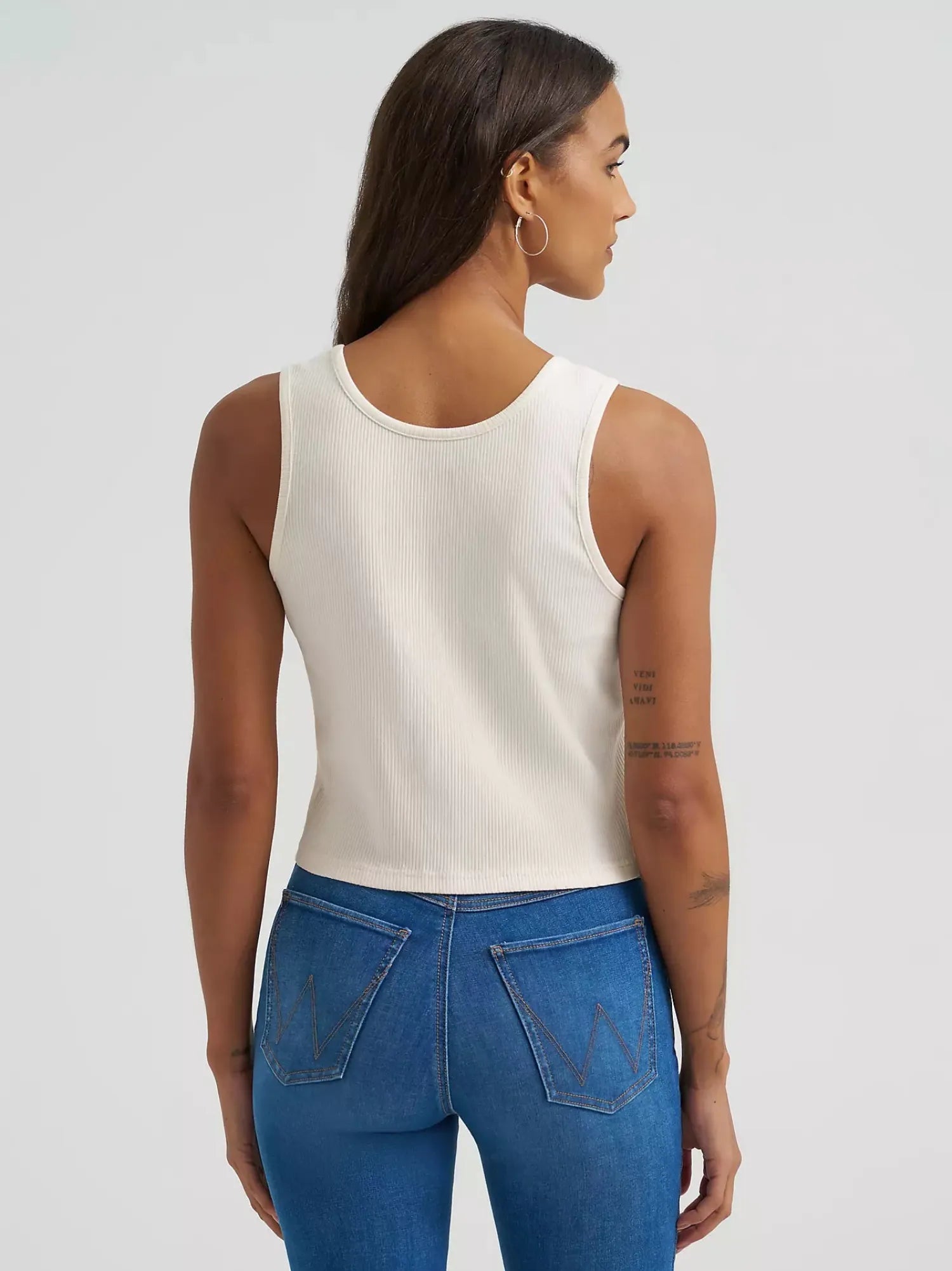 Wrangler Womens Shirts Wrangler Tank Top Womens Crop Slim Fit