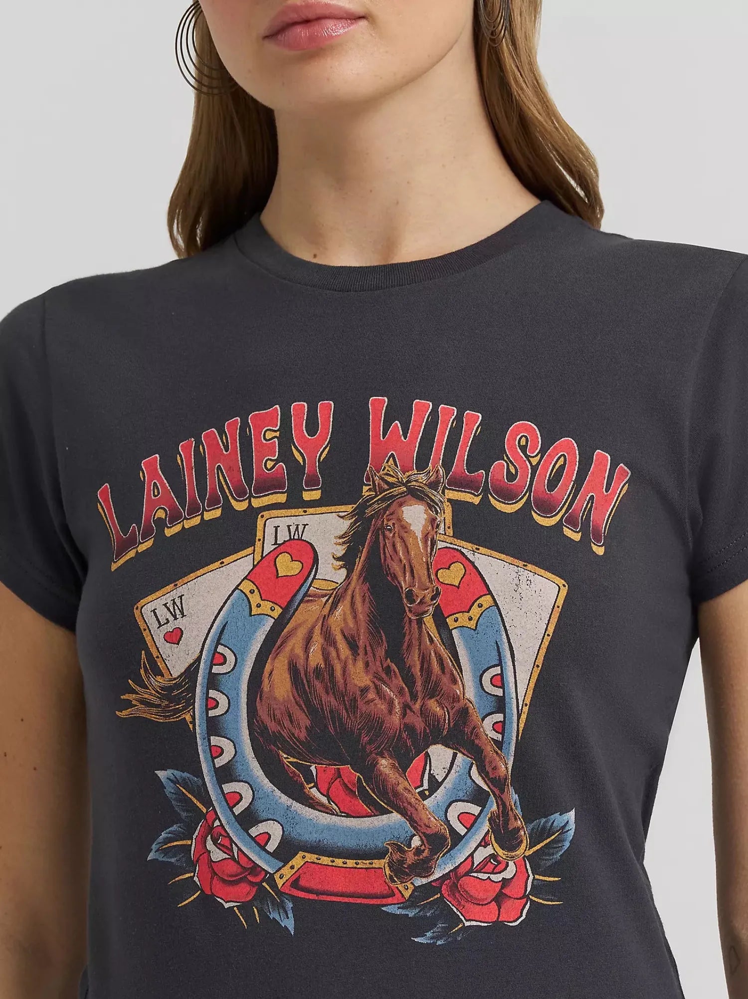 Wrangler Womens Shirts Wrangler Tee Womens Black