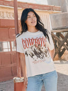 Wrangler Womens Shirts Wrangler Tee Womens Long Live Cowgirls Girlfriend Fit