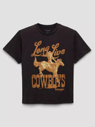 Wrangler Womens Shirts Wrangler Tee Womens Long Live Cowgirls Retro Regular Fit