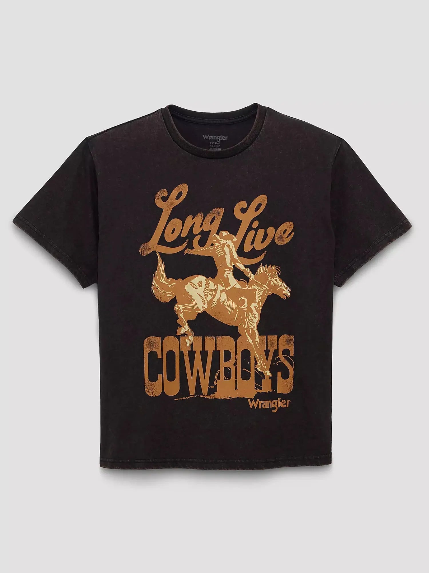 Wrangler Womens Shirts Wrangler Tee Womens Long Live Cowgirls Retro Regular Fit