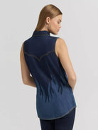Wrangler Womens Shirts Wrangler Top Womens Lainey Wilson Sleeveless Snap Button