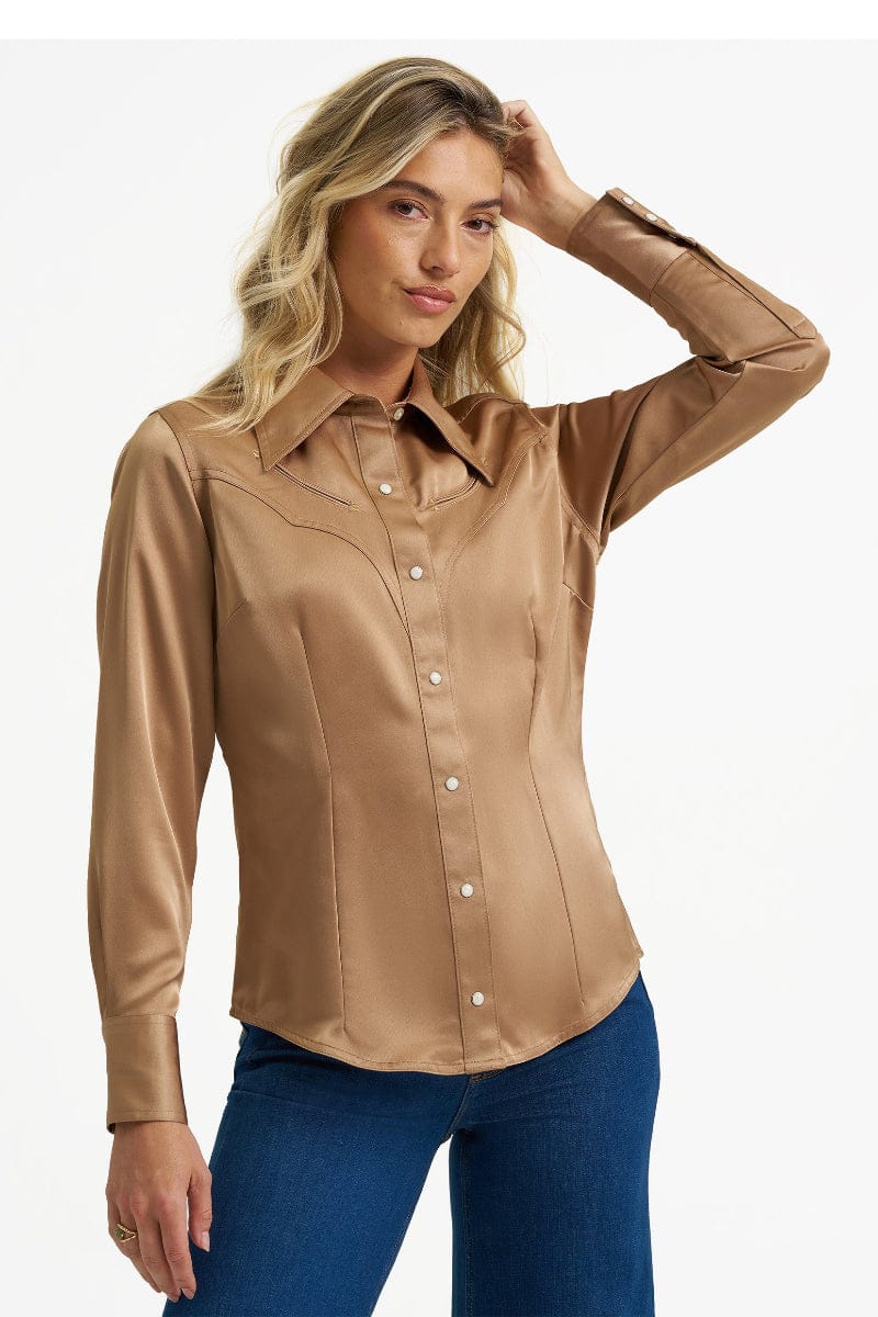 Wrangler Womens Shirts XS Wrangler Shirt Womens Lainey Wilson Satin