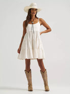Wrangler Womens Shorts- Skirts - Dresses XS / Off White Wrangler Dress Womens Punch Mini