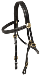 Zilco Bridles ONE SIZE / Black Zilco Brass Buckle Race Bridle