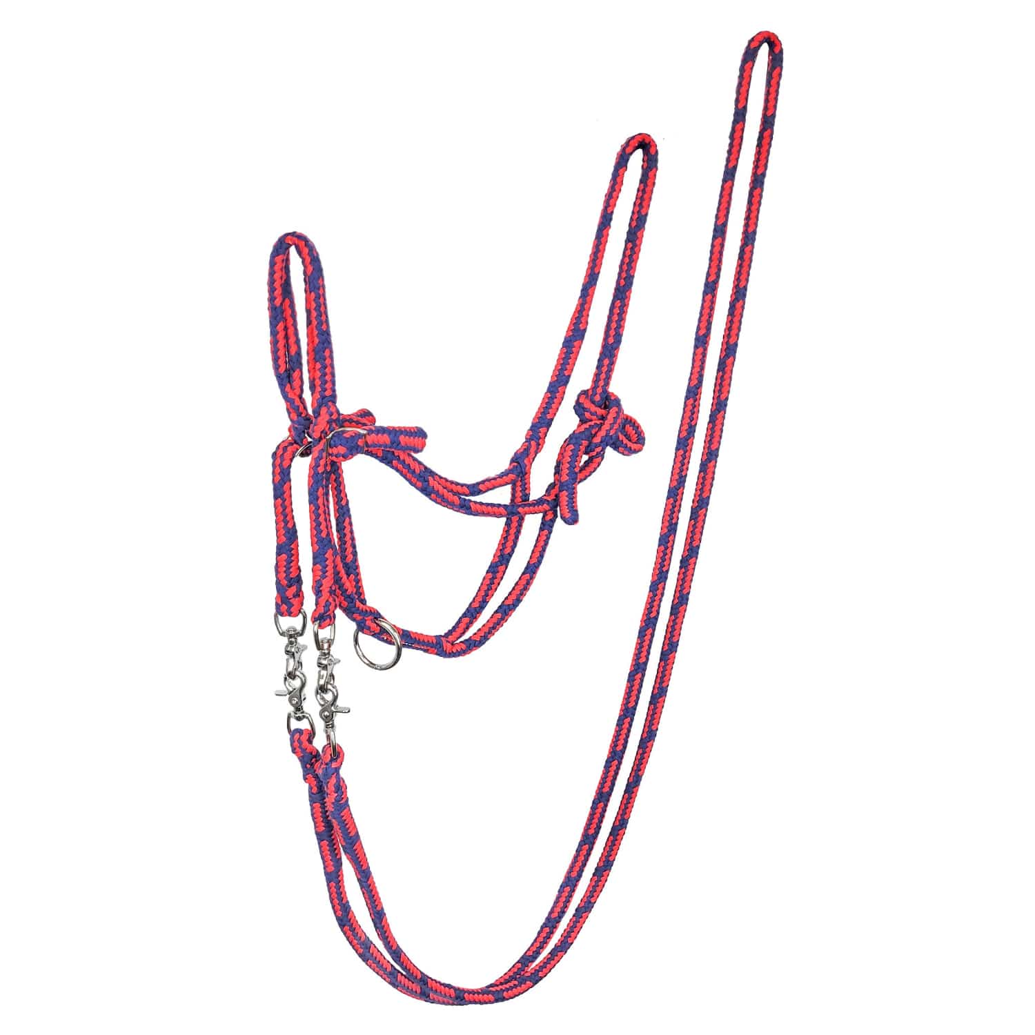 Zilco Halters S / Navy/Red Zilco Rope Halter & Reins Set