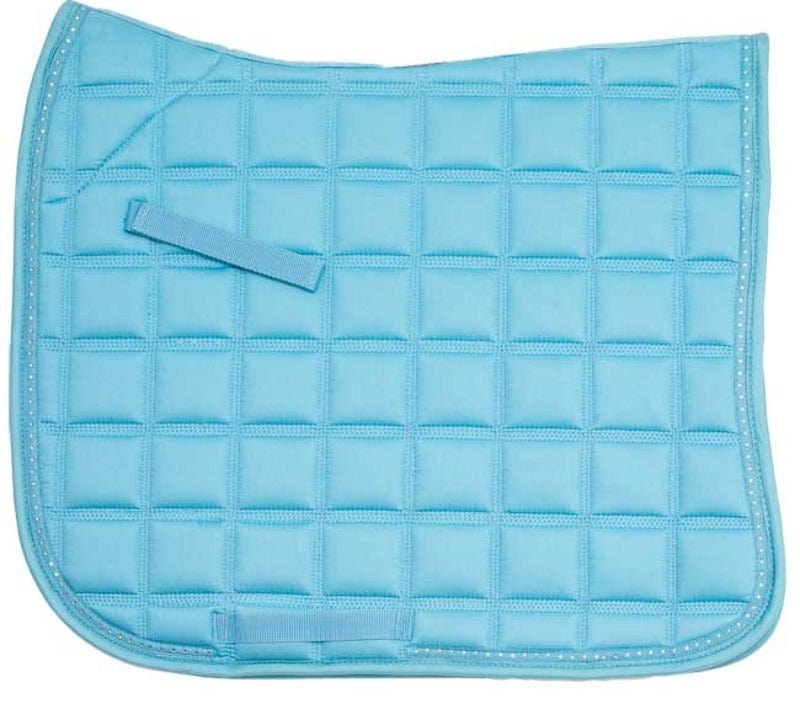 Zilco Saddle Pads English Full / Blue Zilco Baby Blue Diamonte Trim Saddlecloth