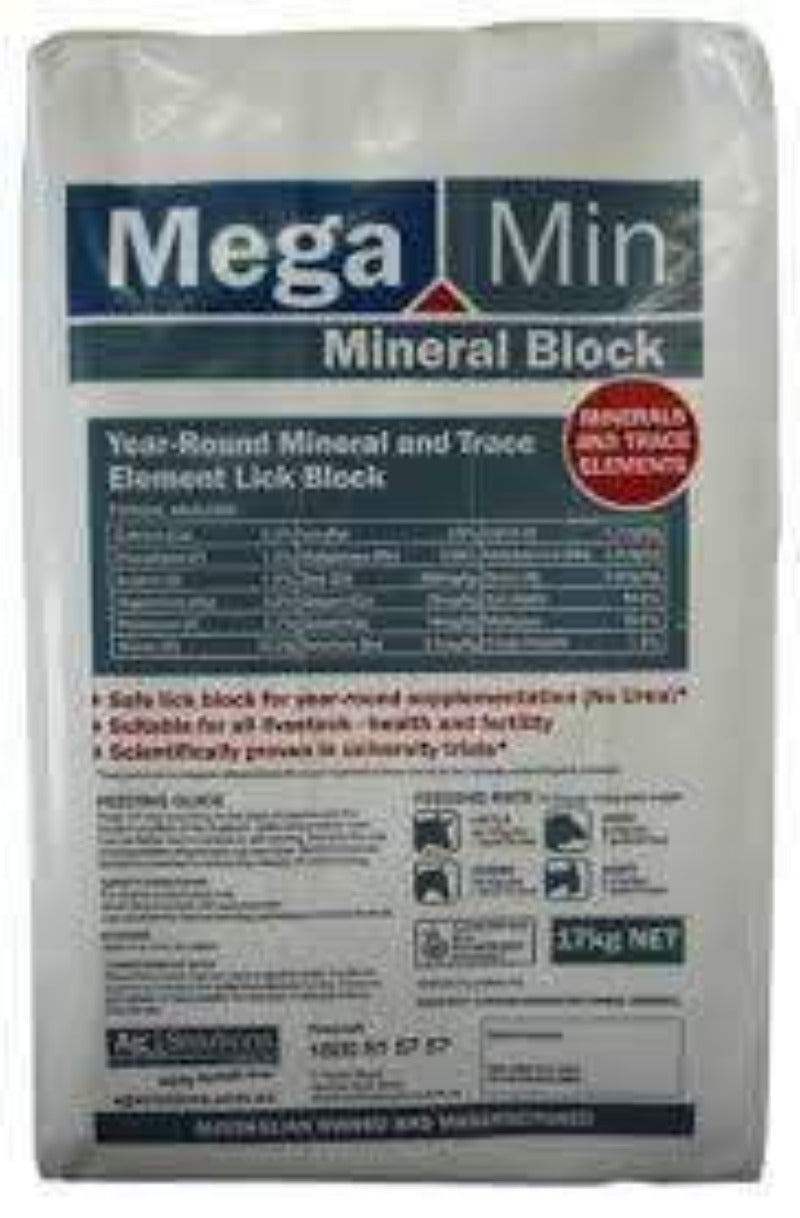 Ag Solutions Vet & Feed 17kg Ag Solutions Megamin Mineral Block