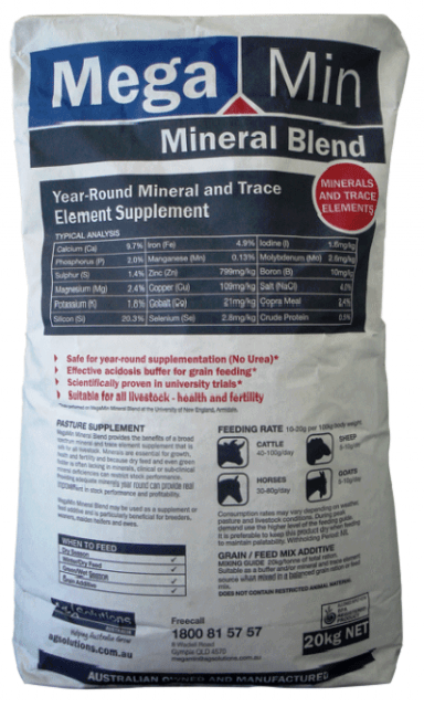 Ag Solutions Vet & Feed 20kg Megamin Loose Supplement Mineral Blend
