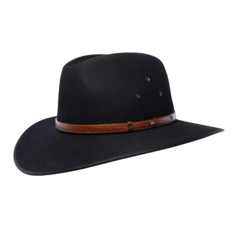 Akubra Hats Hats 53cm / Black Akubra Coober Pedy Black