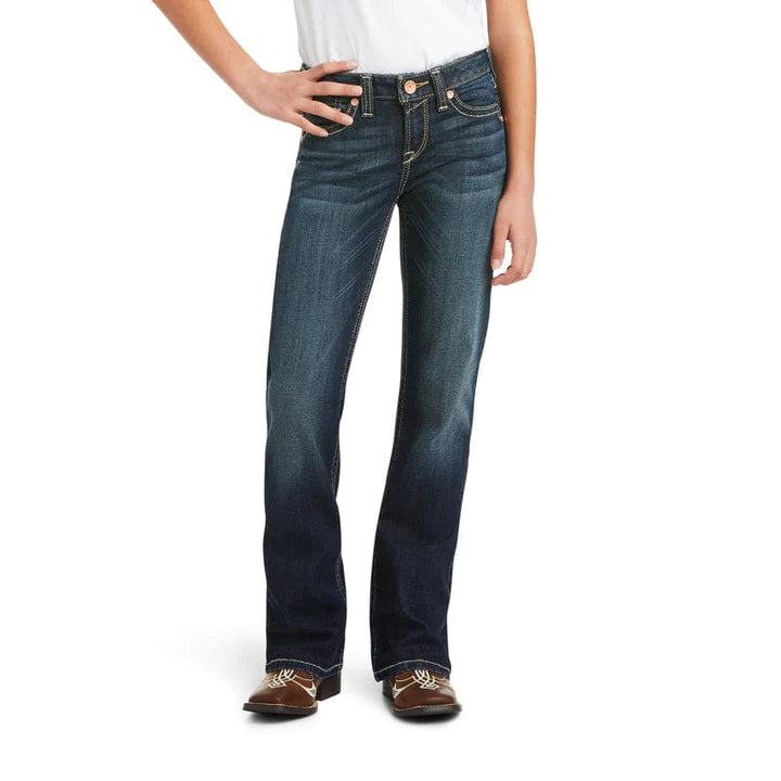 Ariat Kids Jeans Ariat Jeans Girls Real Boot Cut Kylee Lakeshore (10037941)