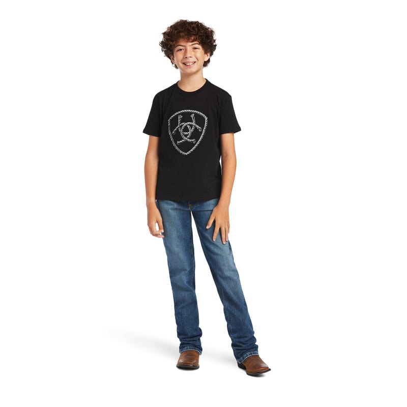 Ariat Kids Tops Ariat Tee Boys Rope Shield (10040883)