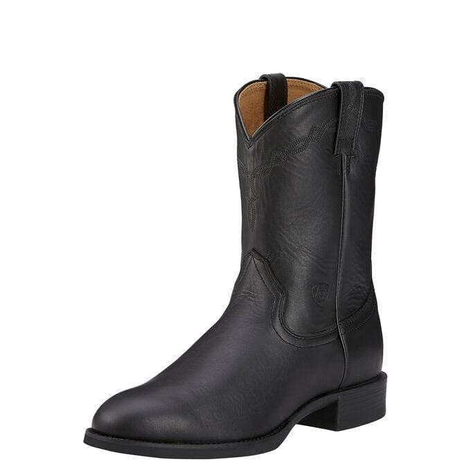 Ariat Mens Heritage Roper Boots Black (10002280) - Gympie Saddleworld & Country Clothing