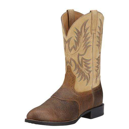 Ariat Mens Boots & Shoes MEN 10 Ariat Mens Heritage Stockman Boots Tumbled Brown (10002247)